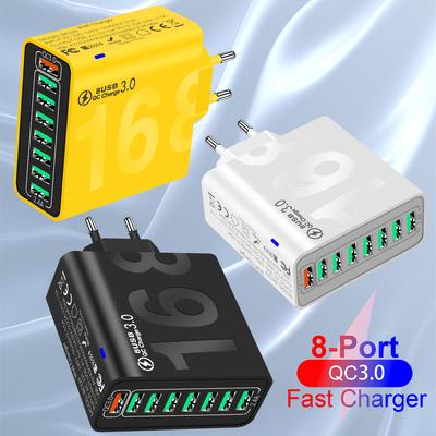 Typ C USB Ladegerät Mehrfach 8 Anschlüsse Hochgeschwindigkeit Schnellladung für iPhone 16 Xiaomi PD Handy Wandladegerät