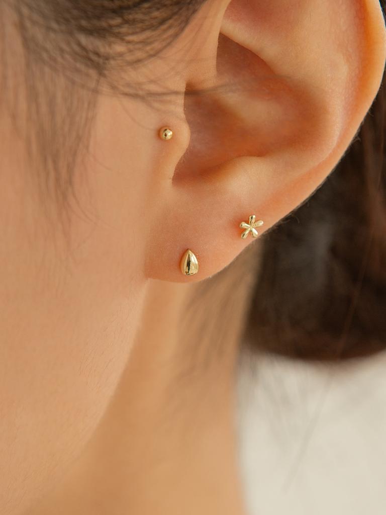 Lunne 14K Mini Teardrop Piercing (14K Gold) #Lfpi15