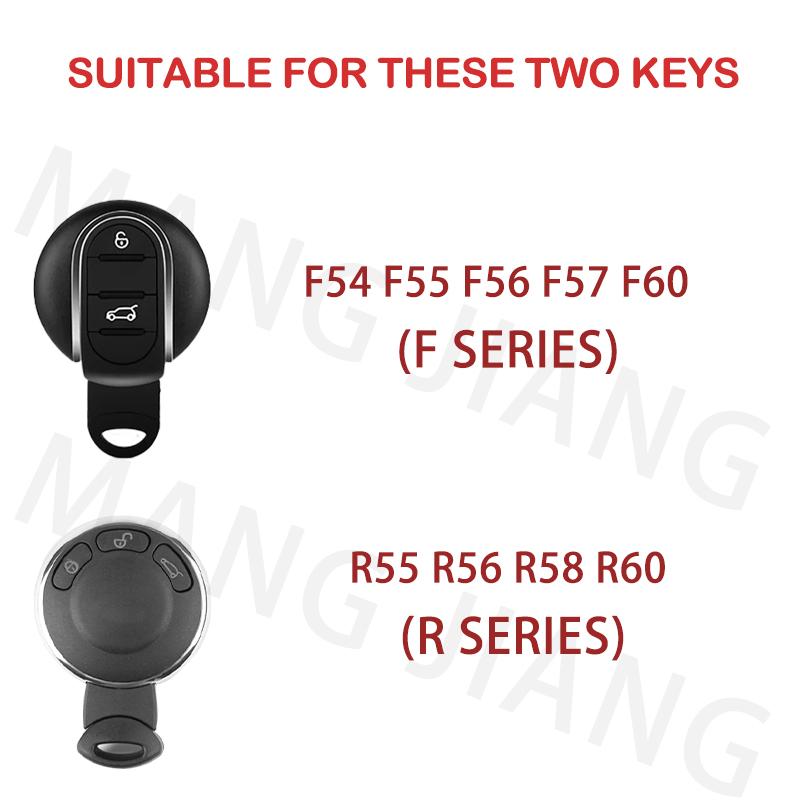 BLH1 Car Smart Key Case Cover Leather Union Jack Key Bag For Mini Cooper F54 F55 F56 F57 F60 R55 R56 R57 R60 R61 Auto Accessories