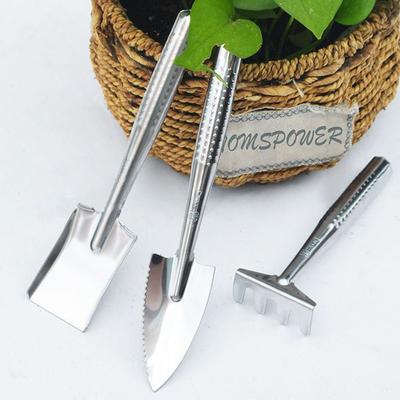 3 Stück Unkrautjäten Mini Gartenwerkzeug Set Multifunktionales Metall Kleine Schaufel Werkzeug Gartenschaufel Blumen Anziehen Rechen