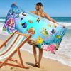 Colorful Underwater Cartoon Scene Beach Towel Quick-drying for Travel Outdoor Sports Jogging Beach and Swimming