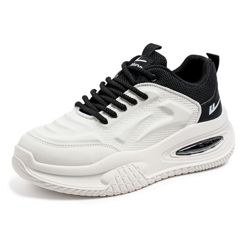 Warrior Casual Fashion Versatile Daily Commuting High Wrap Durability Lightweight Non-Slip Low-Top Dad Shoes Men Sneaker White Black WXY(S)-4681N02