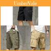 Japanese Workwear Cargo Shorts Men Casual Pants With Multiple Pockets For Summer Outdoor Activities