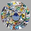 100PCS Waterproof Fishing Stickers for Outdoor DIY, Suitcases, and Fishing Boxes