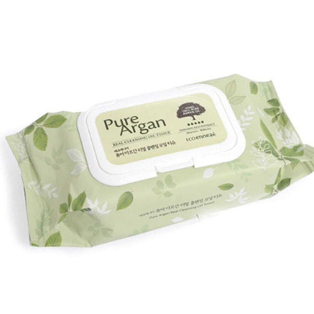 

Soft and refreshing argan cleansing tissues that penetrate deep into pores, USSRULNV, 70 sheets