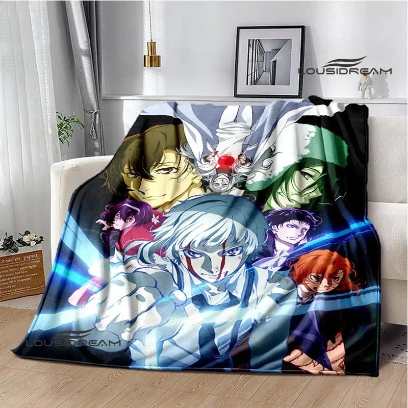 Cartoon Bungou Stray Dogs bedruckte Decken Picknickdecke Warme Flanelldecken Hausbettbezüge Decken für Betten Geburtstagsgeschenk