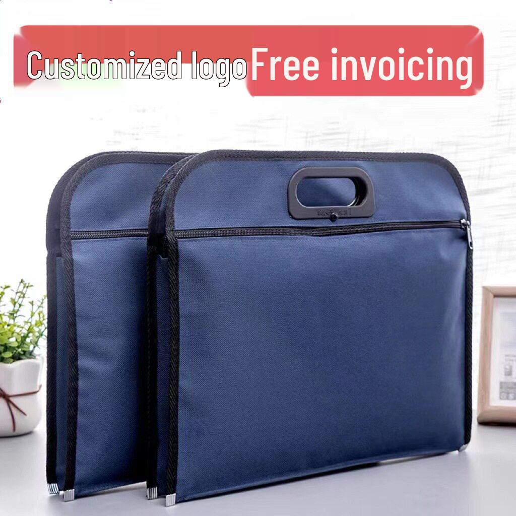 Large Capacity A4 Briefcase Tote with Logo for Business and Training Meetings Price Adjustment