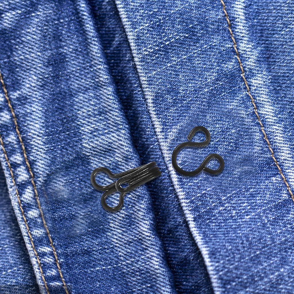 50 Pezzi Ganci Occhiello Metallici Resistenti Chiusure da Cucito per Reggiseno Riparazione Abbigliamento Gonne Pantaloni Progetti di Artigianato Gioielli