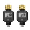 Water Consumption Test Meter IPX5 Waterproof Electronic Water Meter Sensor Brass Inlet Flow Rate Measure Tool for Outdoor Garden