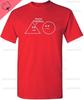 Du bist Punktlos Geometrische Formen Bedruckte T-Shirt Tops Lustig Trendig Herren Grafik-T-Shirts für Humor Grafik Neuheit Sarkastisches Shirt