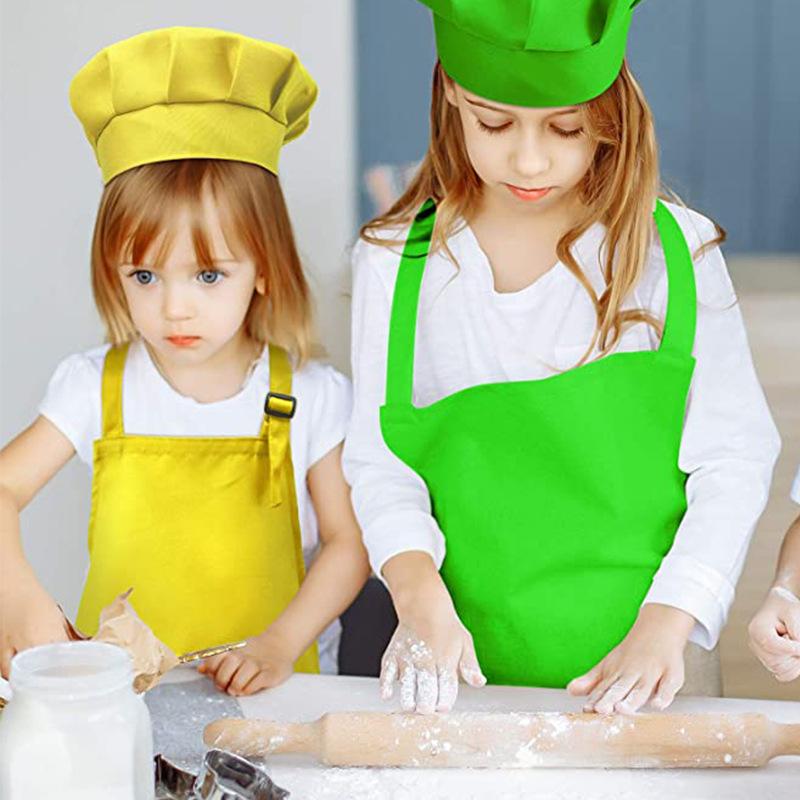 Apron Baking DIY Chef Hat Parent-child Apron Set Men and Women Apron