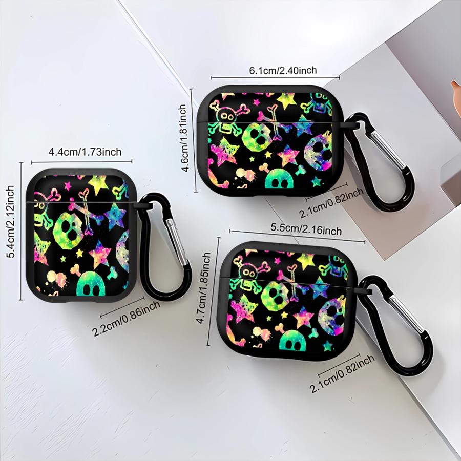 Case For Airpods 3 Pro3 2 Pro Pro2 4 1 Earphone Cases Cover Terrifying Skull Head