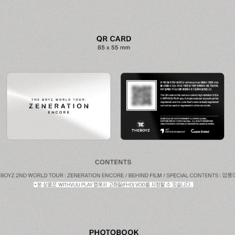 The Boyz The Boyz 2nd World Tour Zeneration Encore Qr