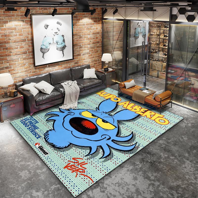 Lupo Alberto Carpet Rug for Living Room Bedroom Home Sofa Decoration,Kids play Nonslip Floor Mat