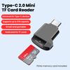 Type-C 3.0 Card Reader TF Mini Car Memory Card Reader For iPhone 17 16 15 USB C 2.0 CardReader To Micro TF