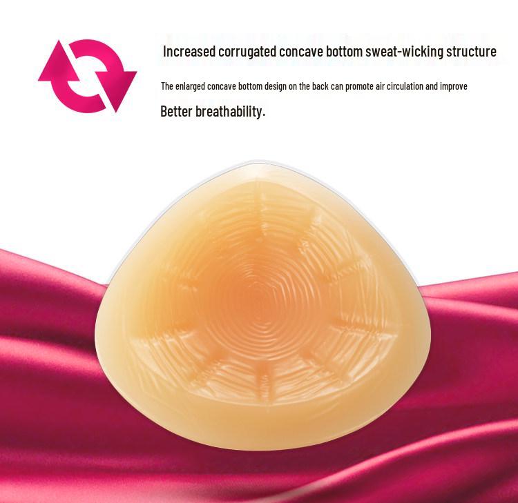 Silikon-Dreiecks-Brustprothesen mit Haken - Schweißabsorbierende Schutzpolster für die Zeit nach der Operation für den Sommer