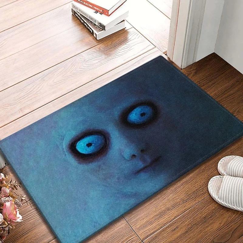 Face Horror Short Film Rug Halloween Rug Living Room Carpet Home Decor Entrance Door Mat Rug Halloween Chucky Front Floor Door