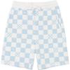 Vans Checkerboard Drawstring Sports Straight Leg Shorts Unisex Shorts Blue VN0A7PZDBSS