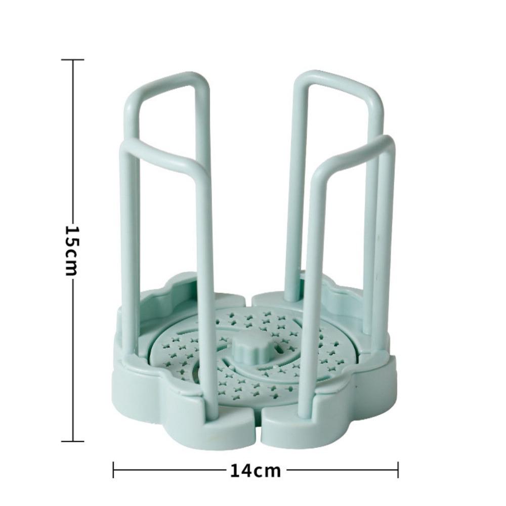 Retractable Cabinet Dishes Storage Rack Removable Water Cup Holder Bowl Holder  Kitchen Organizer зелёный