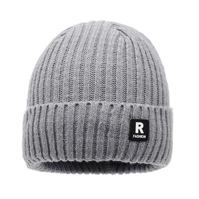 Autumn and Winter New Men's Korean Style Warm Knitted Hat Outdoor Plus Velvet Cold-proof Pullover Hat Youth Woolen Hat