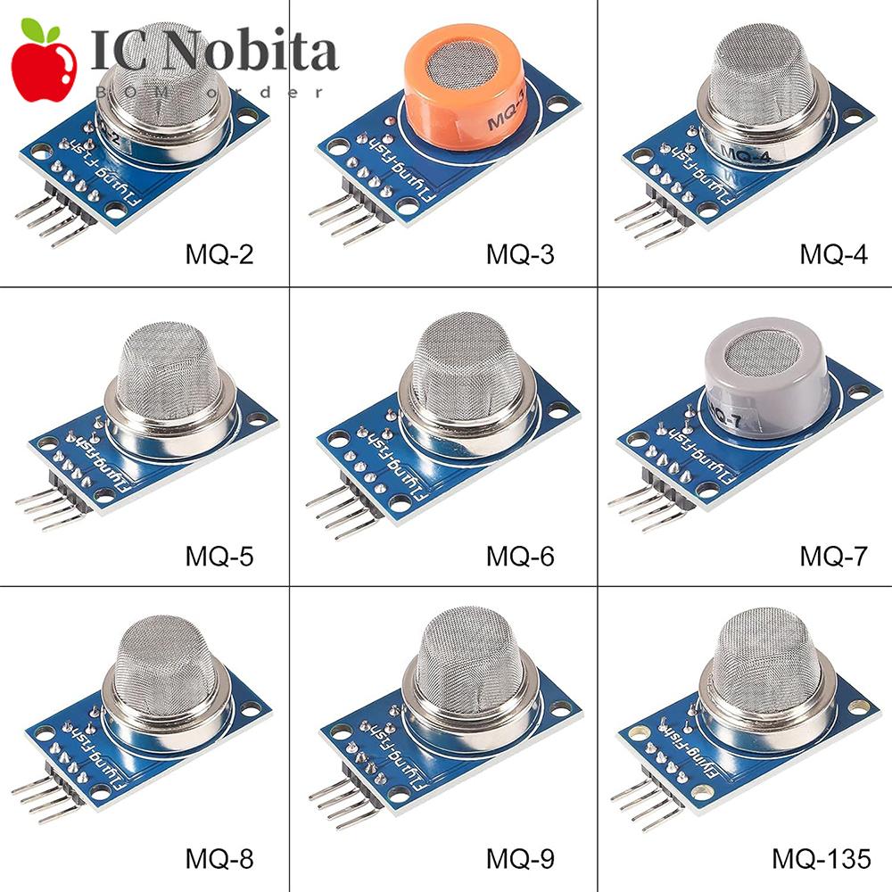1 STKS Gas Sensor MQ-2 MQ-3 MQ-4 MQ-5 MQ-6 MQ-7 MQ-8 MQ-9 Detectie Rook methaan vloeibaar Gas Sensor Module
