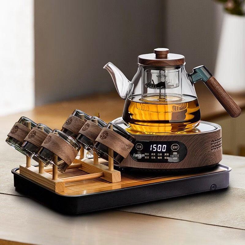 ZISIZ 2025 Glass Tea Boiling Stove Tea Set