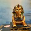 Pryskyřičná egyptská sfinga ozdoba figurka pouštní ruina pryskyřičná socha pro stolní dekoraci v domácím nebo kancelářském prostředí S