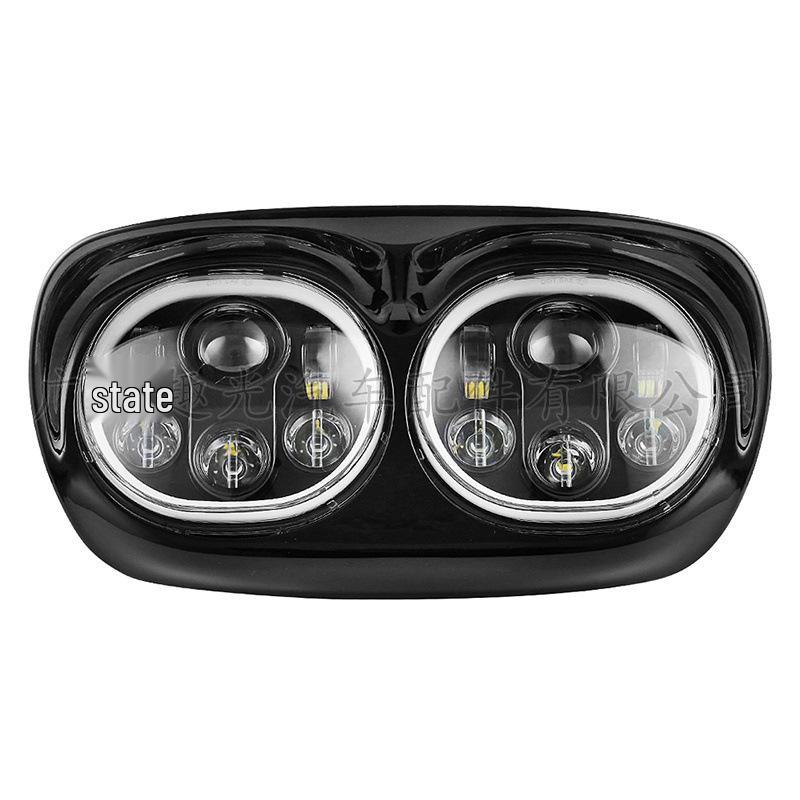 

Harley Motorcycle Dual 5.75 Modified Headlight with DRL серебряный