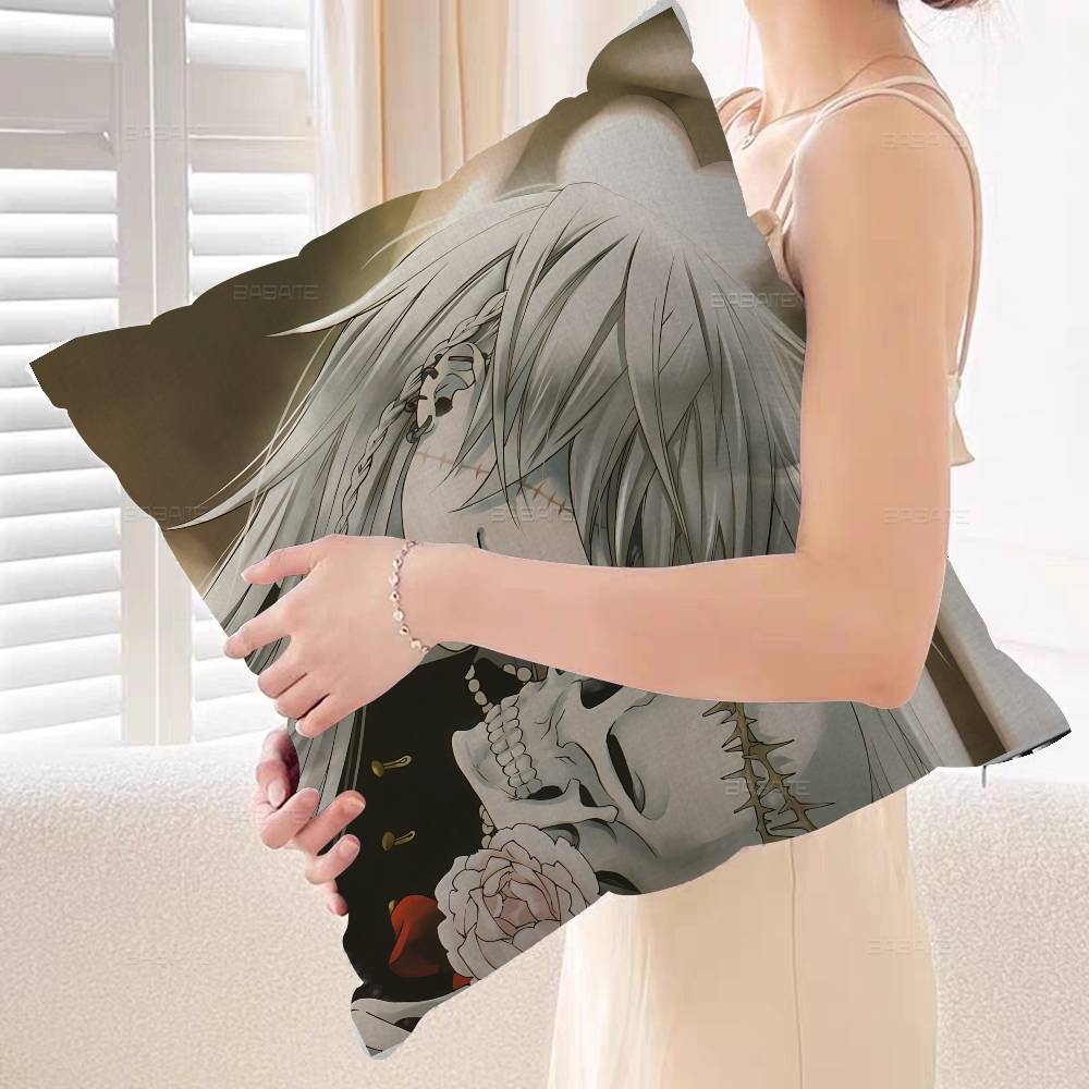 Anime Black Buutler Cushion Cover Car Throw Pillow Case For Sofa Car Christmas Gift Xcm Xcm