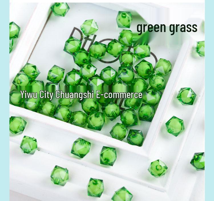 White Acrylic Cube Beads for DIY Beading Tissue Box