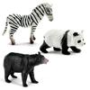 12 Stück Simulation Wildtiere Modell Löwe Tiger Giraffe Elefant Actionfiguren Solide PVC Figuren Spielzeug Weihnachtsgeschenke Für Kinder