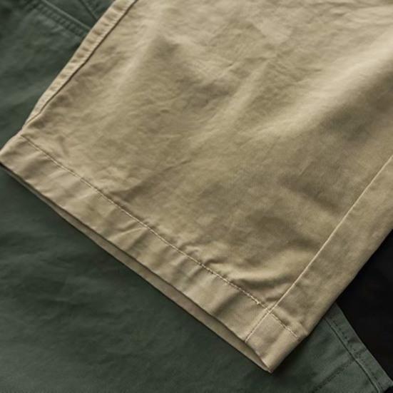 Pantaloncini da uomo tinta unita con cerniera lunghezza al ginocchio casual per studenti da indossare quotidianamente