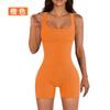 JYL Ribbed Sports Jumpsuit Hip Lifting Quick Dry Running Bodysuit