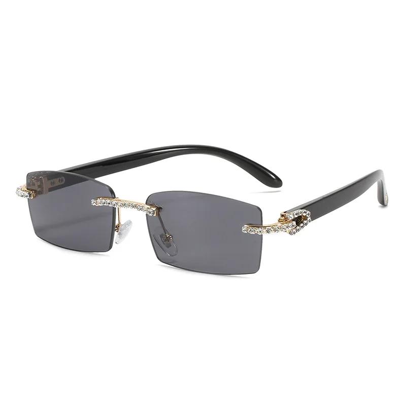 Personalized Street Photography Sunglasses Trendy Frameless Square Glasses UV Resistant Outdoor Fashion