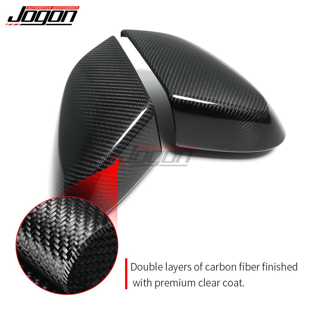 JOGON Carbon Fiber Rearview Mirror Shell for Chevrolet Corvette C8