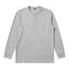 Herren Langarm Henley Shirt, Zopfmuster Gerippt Gestrickt Knopfleiste Lässig Rundhals Tägliches Herbst Winter Oberteil