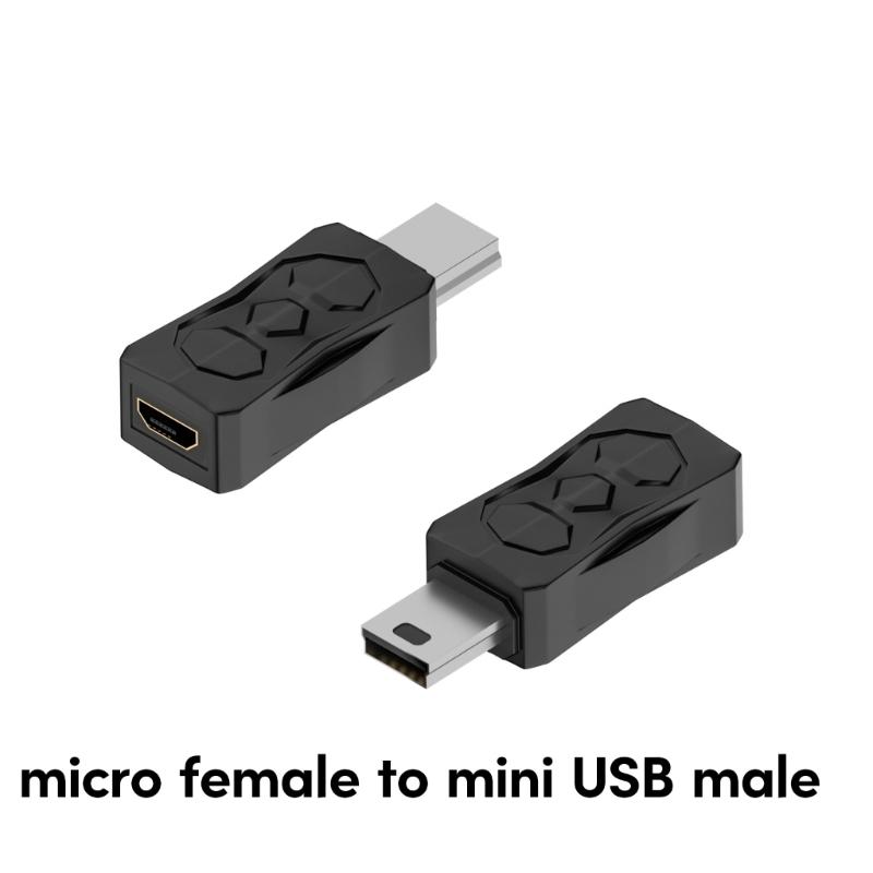 USB Male Female To Micro Mini USB Male Adapter Connector Micro USB Charger Adapter for Samsung Xiaomi Redmi Huawei Converter