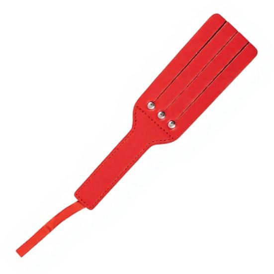 Faux Leather Pat Racket with Rivet Reinforcement Metal Rivets Slit Design Wild Leopard Print Comfortable Grip Imitation Leather Racket