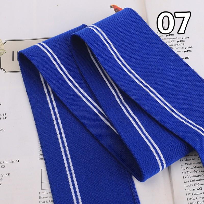90x6cm Elastic Knitted Fabric DIY Rib Neckline Cuff Hem Knitted Fabric Sewing Baseball Uniform Jacket Clothing Supplies