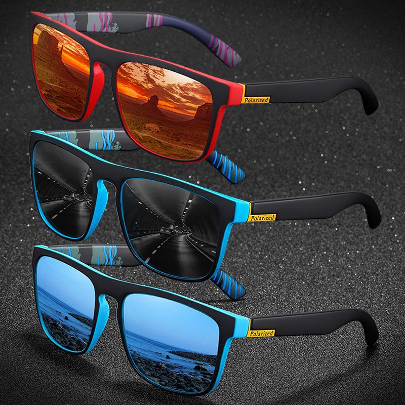 1/3Pcs Square Gradient Polarized Sunglasses Anti Glare Sun Shades For Summer Party Vacation Travel Driving Fishing Glasses