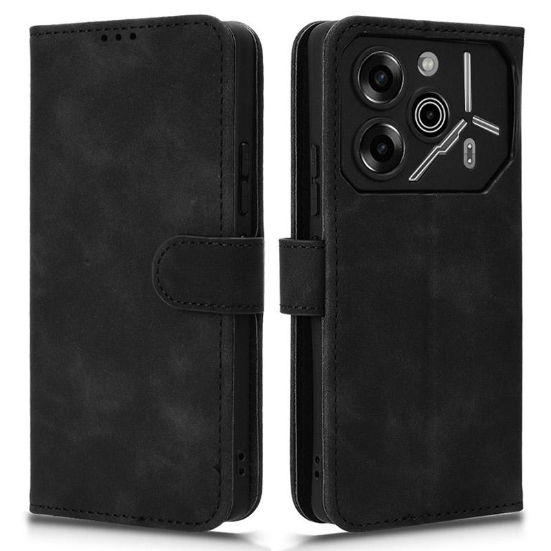 For TECNO Pova 6 Pro 5G Case Skin-Touch Texture Foldable Stand Phone Cover