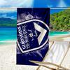Giron-de Football Crest Printed Beach Towel, Super Soft Microfiber, Perfect Gift Birthday, for Pool, Beach, Travel, for Family and Friends