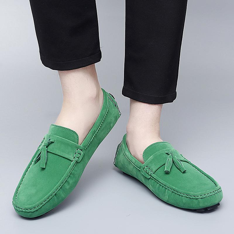 Women Comfort Flats Men’s Moccasins Loafer Driving Shoes Casual Slip On Unisex Plus Size Suede Shoes Red Black Green Blue Shoes