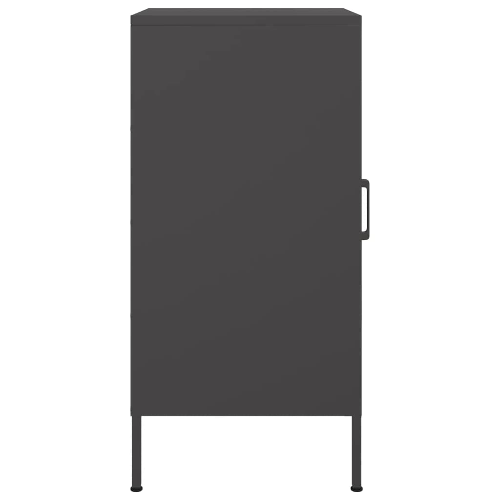 Sideboards 2 Pieces Black 36x39x79 Cm Steel