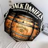 Parapluie Automatique Jack Daniel's Tennessee Whiskey - Parapluie Portable Adapté au Voyage en Plein Air Cadeau d'Anniversaire Indispensable Quotidien