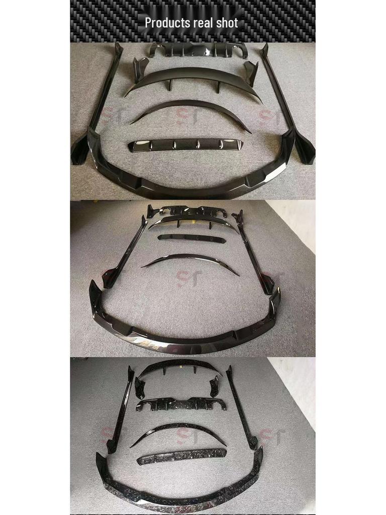 Compatible with Toyota Supra A90/A91 Carbon Fiber AG Style Body Kit: Front Lip, Rear Lip, Side Skirts, Tail Wing.