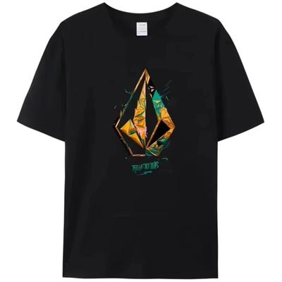 2026 New Volcom Men Women Cotton T-shirt Luxury Brand Fashion Big Size Top Casual Short Sleeve Streetwear Classic Print Loose