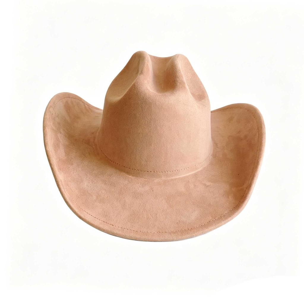 Western Vegan Suede Hat Cowboy Hat Jazz Panama Hat Unisex Women'S Hat Wide Brim Cowboy Hat Women'S Hat Chapu Cowboy
