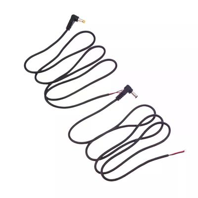 5.5 X 2.1mm/2.5mm Right Angle DC Power Cable DC Male Plug Power Connector Plug Connector Extension Line