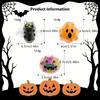 1PC Halloween Bead Filled Squishy Toys Pumpkin Ghost Bat Squeeze Stress Relief Sensory Fidget Ball for Kids Party Favor Gift